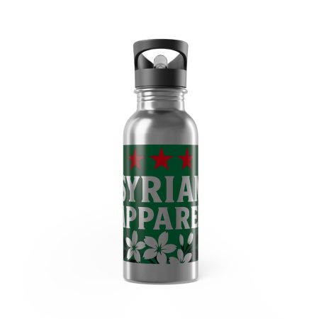 Syrian Pride Stainless Steel Water Bottle, 20oz Reusable Bottle for Sports, Gym, Travel, Eco-Friendly Gift, Hydro Flask Alternative