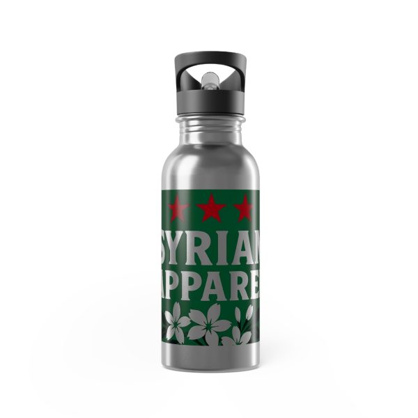 Syrian Pride Stainless Steel Water Bottle, 20oz Reusable Bottle for Sports, Gym, Travel, Eco-Friendly Gift, Hydro Flask Alternative